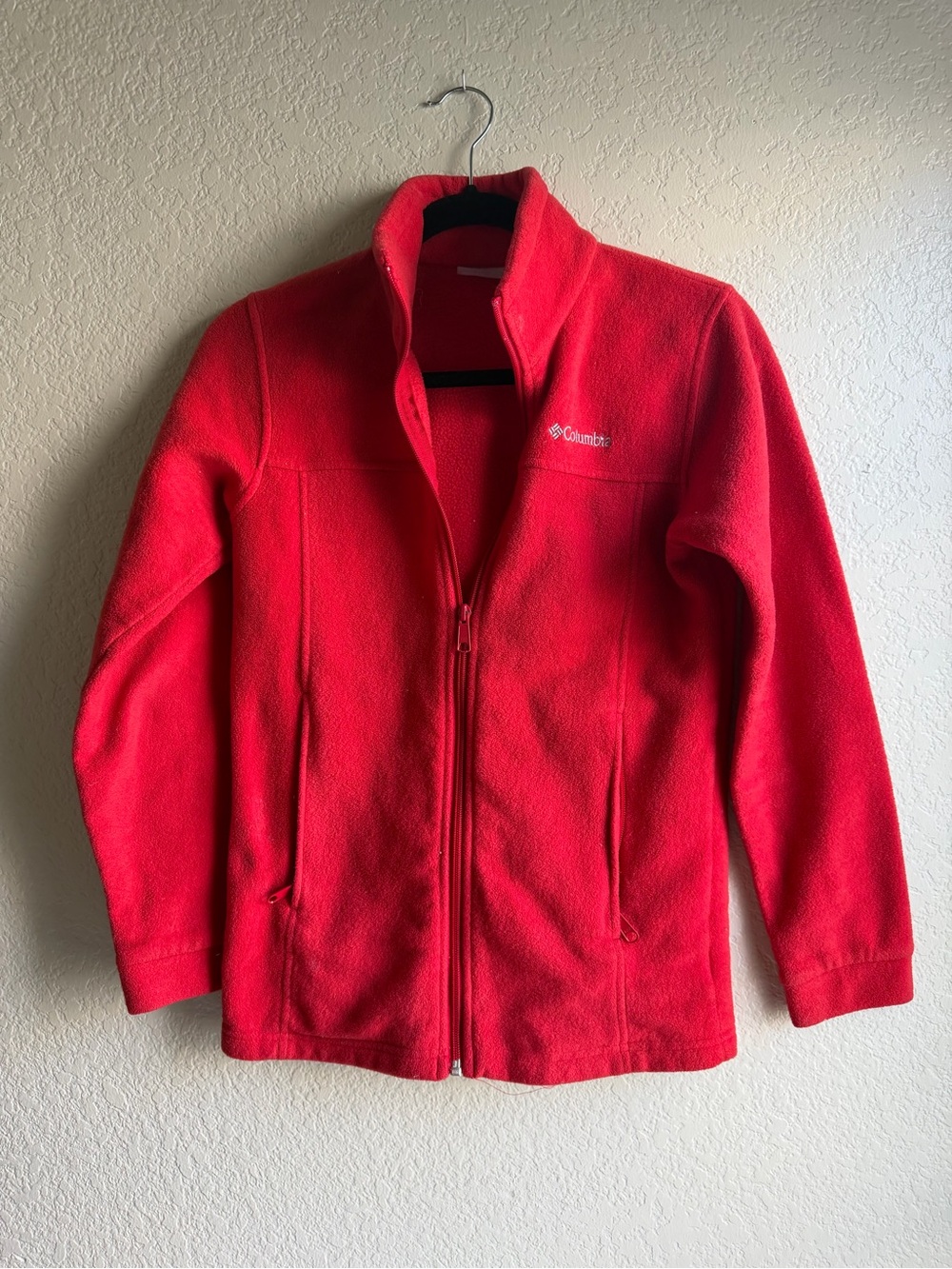 Columbia Kids Red Full-Zip Fleece Jacket